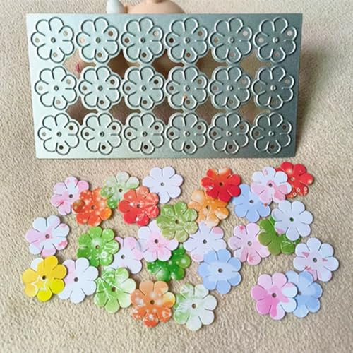 3D-Rosen-Metall-Stanzformen, Hochzeits-Blätter, Stanzschablonen für DIY, Scrapbooking, Album, dekorative Prägepapier-Stanzformen für Kartenherstellung (Blume F) von Kashoer