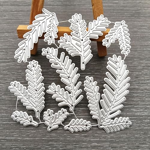 Blatt-Metall-Stanzformen, verschiedene Blätter, Pflanzen, Blumen, Stanzschablonen für DIY, Scrapbooking, Album, dekorative Prägepapier-Stanzformen, Kartenherstellung (Blatt A) von Kashoer