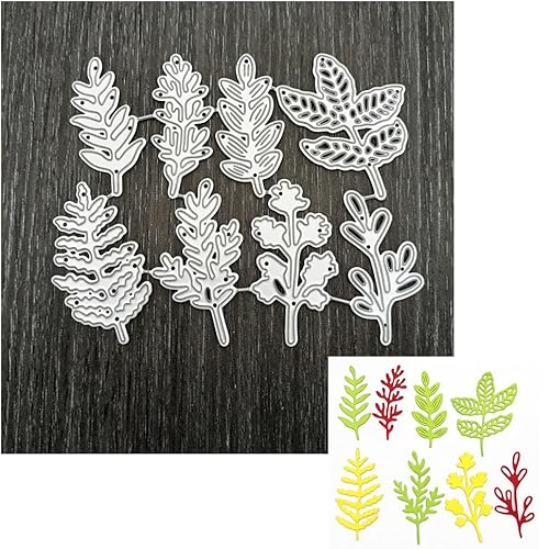 Blatt-Metall-Stanzformen, verschiedene Blätter, Pflanzen, Blumen, Stanzschablonen für DIY, Scrapbooking, Album, dekorative Prägepapier-Stanzformen, Kartenherstellung (Blatt B) von Kashoer