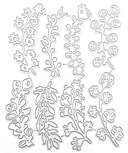 Blatt-Metall-Stanzformen, verschiedene Blätter, Pflanzen, Blumen, Stanzschablonen für DIY, Scrapbooking, Album, dekorative Prägepapier-Stanzformen, Kartenherstellung (Blatt C) von Kashoer