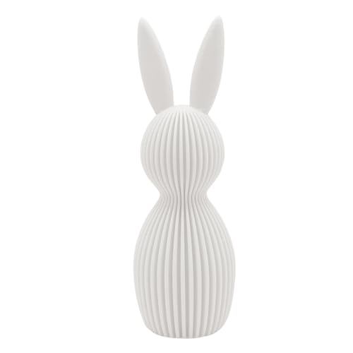 Kashyke Moderne Osterhase Deko 3D Druck Deko Hase, Osterdeko I Hasen Modern I Tolle Osterfiguren, Hasenfiguren, Dekofigur, Osterdeko Tisch, Dekoration für Ostern (weiß) von Kashyke