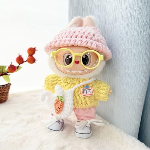 Kleidung Kompatibel mit Labubu Puppen, Labubu Clothing, Labubu Kleidung Outfit für die 17 cm Mini Plüsch Puppen Plüschpuppe (#04) von Kashyke