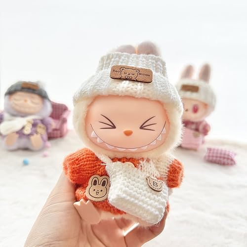Kleidung Kompatibel mit Labubu Puppen, Labubu Clothing, Labubu Kleidung Outfit für die 17 cm Mini Plüsch Puppen Plüschpuppe (#08) von Kashyke