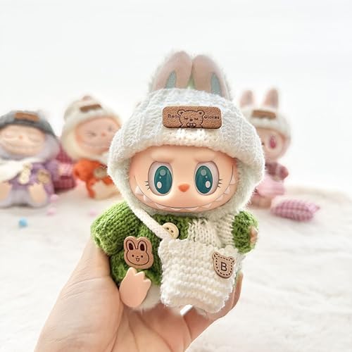 Kleidung Kompatibel mit Labubu Puppen, Labubu Clothing, Labubu Kleidung Outfit für die 17 cm Mini Plüsch Puppen Plüschpuppe (#10) von Kashyke
