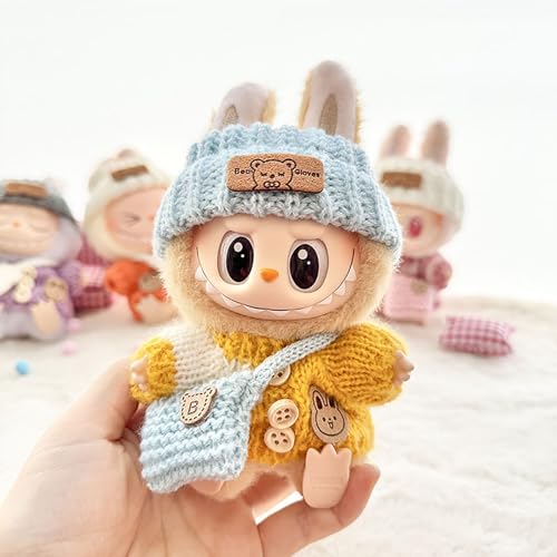 Kleidung Kompatibel mit Labubu Puppen, Labubu Clothing, Labubu Kleidung Outfit für die 17 cm Mini Plüsch Puppen Plüschpuppe (#13) von Kashyke