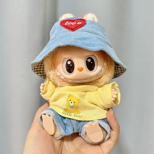 Kleidung Kompatibel mit Labubu Puppen, Labubu Clothing, Labubu Kleidung Outfit für die 17 cm Mini Plüsch Puppen Plüschpuppe (#20) von Kashyke