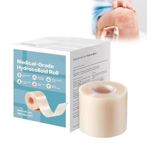 𝗠𝗲𝗱𝗶𝗰𝗮𝗹 𝗚𝗿𝗮𝗱𝗲 𝗛𝘆𝗱𝗿𝗼𝗰𝗼𝗹𝗹𝗼𝗶𝗱 𝗥𝗼𝗹𝗹, Hydrocolloid -Rolle Tape, Hydrocolloid -Pflaster-Bandagen, 5CMx5M 𝗠𝗲𝗱𝗶𝗰𝗮𝗹 𝗚𝗿𝗮𝗱𝗲 𝗛𝘆𝗱𝗿𝗼𝗰𝗼𝗹𝗹𝗼𝗶𝗱 𝗥𝗼𝗹𝗹, Hydrocolloid -Rolle Tape, Hydrocolloid -Pflaster-Bandagen, 5CMx5M von Kashyke