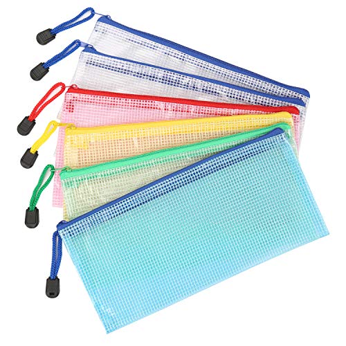 Kasimir Dokumententasche B6-6 Stück Sammelmappe din B6 Kunststoff Reißverschlusstasche Set wasserdicht Mesh Bags Dokumententasche zip mit Reissverschluss für Büros Schulreise Zubehör Kasimir Dokumententasche B6-6 Stück Sammelmappe din B6 Kunststoff Reißverschlusstasche Set wasserdicht Mesh Bags Dokumententasche zip mit Reissverschluss für Büros Schulreise Zubehör von Kasimir