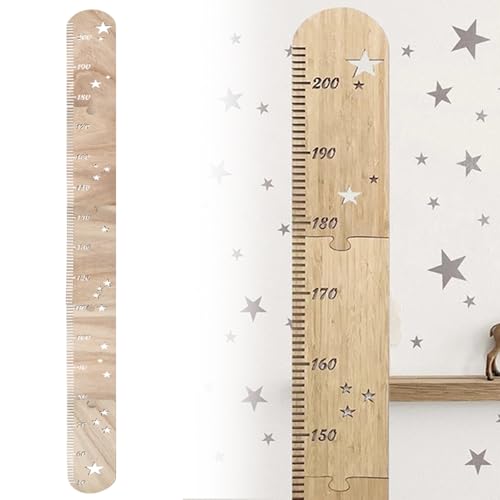 Messlatte Baby Holz, Maßtabelle für Kinder aus Holz Dekoration für Kinderzimmer Holz Messlatten für Baby Kleinkinderzimmer Messleiste aus Natürlichem Hölzernes Wandlineal als Puzzle Messlatte Baby Holz, Maßtabelle für Kinder aus Holz Dekoration für Kinderzimmer Holz Messlatten für Baby Kleinkinderzimmer Messleiste aus Natürlichem Hölzernes Wandlineal als Puzzle von Kaslaider