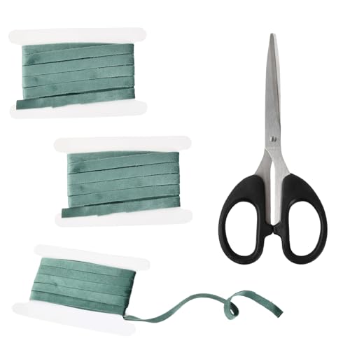 Samtband Set Serie Grün15m x 1cm, Hellgrün Samt Schleifenband Dekoband Schmuckband Geschenkband, Stoffband 3 Rollen*5 m für Weihnachten Kranz Dekoration Samtband Set Serie Grün15m x 1cm, Hellgrün Samt Schleifenband Dekoband Schmuckband Geschenkband, Stoffband 3 Rollen*5 m für Weihnachten Kranz Dekoration von Kaslaider