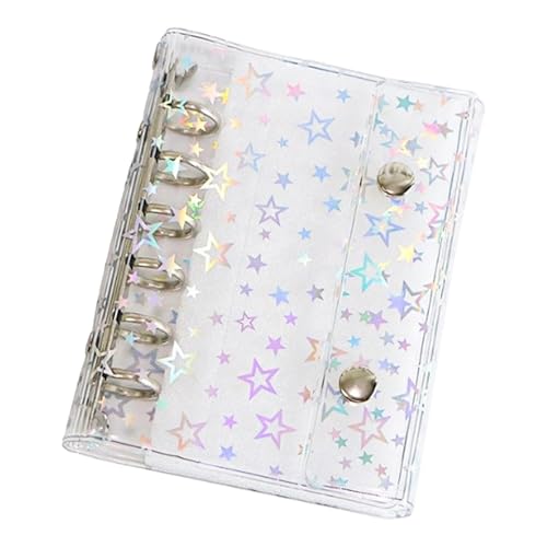 Binder Klarsichthüllen | PVC Klarsicht Organizer Ordnerhüllen Mit Sternendesign - Aufbewahrungshüllen Für Jugendliche Familie Kinder Teens von Kasmole