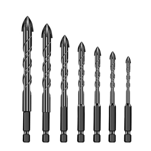 Bohrer-Set Für Metall - Bohrerset,Schnellwechsel-System Mit Stößenfestem Sitz & Rutschfester Präzision Für Beton, Holz Und Haushaltsgeräte-Reparatur von Kasmole
