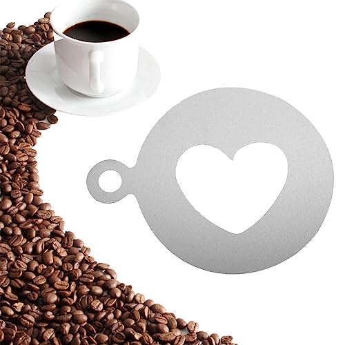 Cappuccino-Schablonen – Puderschablone Schaumstoff Latte Art Schablonen Oatmeal Dekoration Werkzeug | wiederverwendbare Formen Werkzeug Dekoration Haferflocken von Kasmole