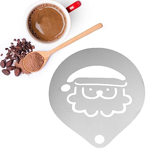 Cappuccino-Schablonen | Schaumstoff Latte Art Schablonen Schablonen Form Pulver Schablone Kochen Kunst | Modelle wiederverwendbare Formen Werkzeug Dekoration Flocken von Kasmole