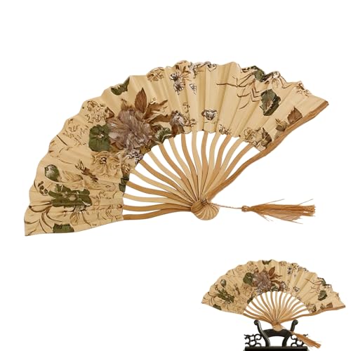 Faltbare Handfächer Für Damen - Klassischer Klapperfächer Im Retro-Look,Chinesische Stilrichtung Für Reise Karneval Hochzeiten Open Air Konzerte Musikfeste Tanzauftritte Faltbare Handfächer Für Damen - Klassischer Klapperfächer Im Retro-Look,Chinesische Stilrichtung Für Reise Karneval Hochzeiten Open Air Konzerte Musikfeste Tanzauftritte von Kasmole