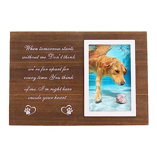 Hund für Memorialfotos | Bilderrahmen aus Holz für Haustiere | Gedenkfeier für Hunde, Trauer für Haustiere, Geschenke zum Verlust von Haustieren von Kasmole