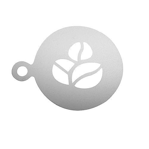 Kaffeeschablone aus Edelstahl | Pulverschablone Schaumstoff Latte Art Schablonen Oatmeal Dekoration Werkzeug, wiederverwendbare Formen Werkzeug Dekoration Haferflocken Kaffeeschablone aus Edelstahl | Pulverschablone Schaumstoff Latte Art Schablonen Oatmeal Dekoration Werkzeug, wiederverwendbare Formen Werkzeug Dekoration Haferflocken von Kasmole