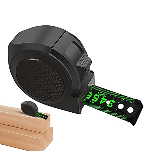 Kasmole Kleines Maßband, Lineal mit automatischer Verriegelung und Einziehung | Handwerkslineal, ergonomischer Schneider, Messwerkzeug, Haushaltsbedarf von Kasmole