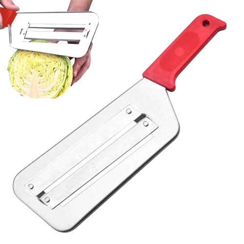 Kasmole Kohlschneider-Schredder, Kohlhacker - Küchenzerkleinerer aus Edelstahl | Ergonomisches Schneidewerkzeug für Gurken, multifunktionaler Gemüseschneider für Knoblauch, Kasmole Kohlschneider-Schredder, Kohlhacker - Küchenzerkleinerer aus Edelstahl | Ergonomisches Schneidewerkzeug für Gurken, multifunktionaler Gemüseschneider für Knoblauch, von Kasmole