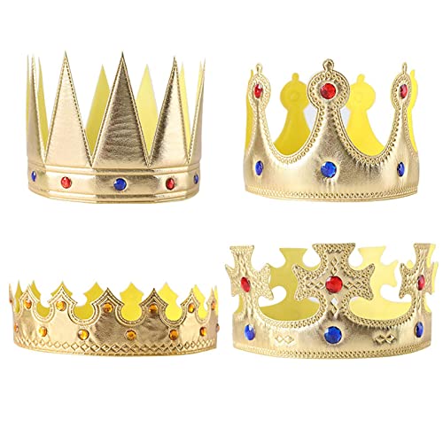 Kasmole Prinz Crown für Jungen | Kronenhut Prinz König Geburtstag Gold | Zubehör für Schulpartys im Klassenzimmer für Geburtstagsfeiern, Shows Kasmole Prinz Crown für Jungen | Kronenhut Prinz König Geburtstag Gold | Zubehör für Schulpartys im Klassenzimmer für Geburtstagsfeiern, Shows von Kasmole