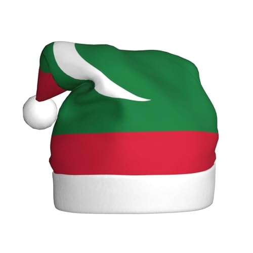 Weihnachtsmütze – Lustige Flagge der Malediven Plüsch-Weihnachtsmütze, Urlaubsmütze, festliche Party-Kappe für Neujahrsfeiern von Kastiong