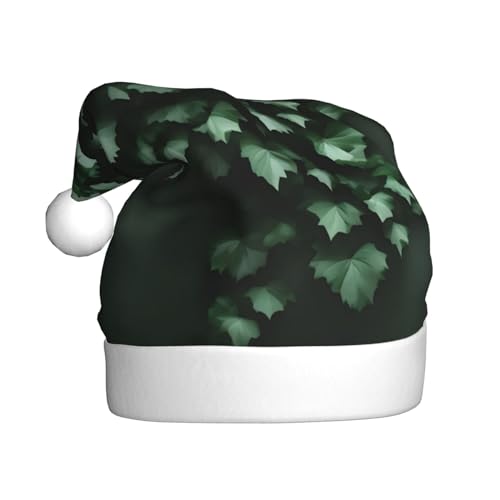 Weihnachtsmütze – lustige, grüne Creeper Plüsch-Weihnachtsmütze, Urlaubsmütze, festliche Party-Kappe für Neujahrsfeiern von Kastiong