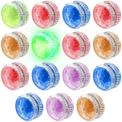 Kasyat 15 Stücke LED Licht Jo-Jo Anfänger JoJo Spielzeug Reaktives Kugellager JoJo für Geburtstag Party Gastgeschenk Mitgebsel Klassenzimmer Preise, Zufällige Farben Kasyat 15 Stücke LED Licht Jo-Jo Anfänger JoJo Spielzeug Reaktives Kugellager JoJo für Geburtstag Party Gastgeschenk Mitgebsel Klassenzimmer Preise, Zufällige Farben von Kasyat