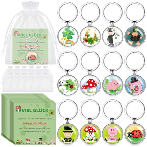 Kasyat 12 Sets Glücksbringer Dankeschön Geschenke 12 Schlüsselanhänger 12 Karten 12 Organzabeutel Inspirierende Geschenke für Abschied Danke Weihnachten Silvester Kollegen Freunde(Glücksbringer Stil) Kasyat 12 Sets Glücksbringer Dankeschön Geschenke 12 Schlüsselanhänger 12 Karten 12 Organzabeutel Inspirierende Geschenke für Abschied Danke Weihnachten Silvester Kollegen Freunde(Glücksbringer Stil) von Kasyat