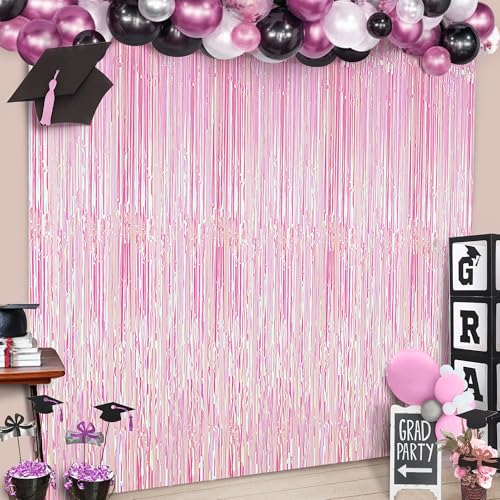 KatchOn, Lametta Vorhänge Rosa Glitzer – 2,5m X 1m 2 Stücke | Pink Metallische Glitzervorhang Fringe für Einhor Geburtstag Party | Lametta Vorhänge Folie Fransen für Pink Partydeko, Baby Shower KatchOn, Lametta Vorhänge Rosa Glitzer – 2,5m X 1m 2 Stücke | Pink Metallische Glitzervorhang Fringe für Einhor Geburtstag Party | Lametta Vorhänge Folie Fransen für Pink Partydeko, Baby Shower von KatchOn