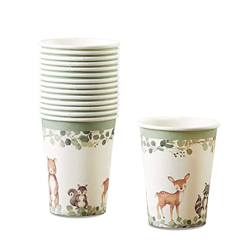 Kate Aspen Woodland Pappbecher für Babyparty, Einheitsgröße, 237 ml, 16 Stück Kate Aspen Woodland Pappbecher für Babyparty, Einheitsgröße, 237 ml, 16 Stück von Kate Aspen