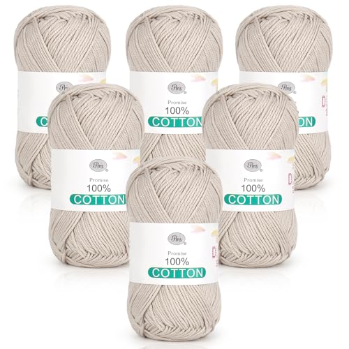 Katech Baumwollgarn zum Häkeln und Stricken (Beige) von Katech