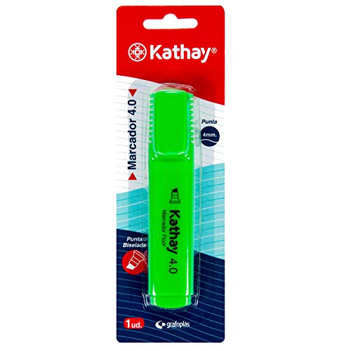 Kathay 86211820. Fluoreszierende Marker, Grün, abgeschrägte Spitze 4 mm von Kathay