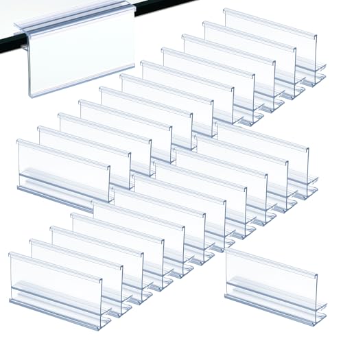 Kathfly Etikettenhalter aus Kunststoff, transparent, wiederverwendbar, für Regale, Etiketten auf Glas von 3/16 bis 1/4 Dicke, für Speisekammer, Einzelhandel, Einkaufszentrum, Geschäft, Supermarkt, 50 Kathfly Etikettenhalter aus Kunststoff, transparent, wiederverwendbar, für Regale, Etiketten auf Glas von 3/16 bis 1/4 Dicke, für Speisekammer, Einzelhandel, Einkaufszentrum, Geschäft, Supermarkt, 50 von Kathfly
