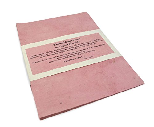Handgefertigtes Lokta-Papier für Laser- und Tintenstrahldrucker (25 Blatt, Katshulha) von Kathmandu Valley Co.