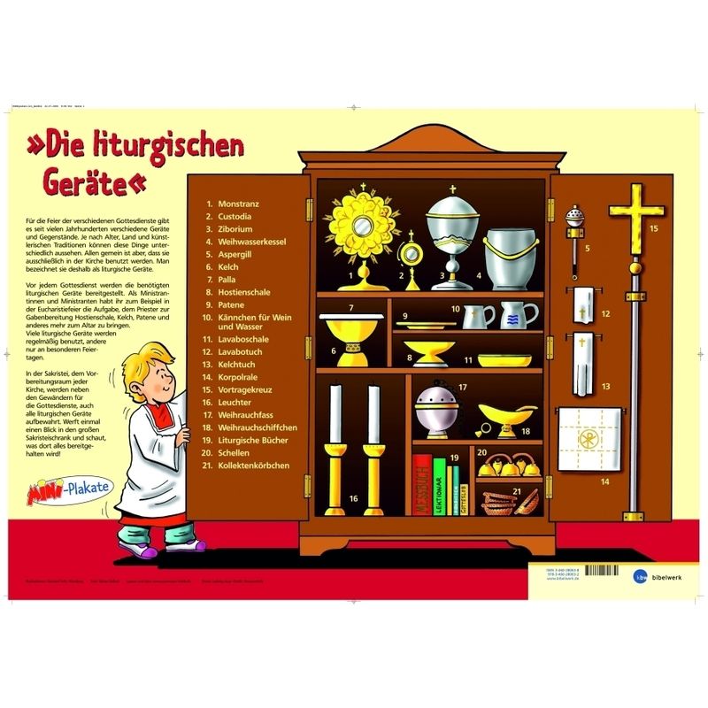 Liturgische Geräte, Mini-Plakat von Katholisches Bibelwerk