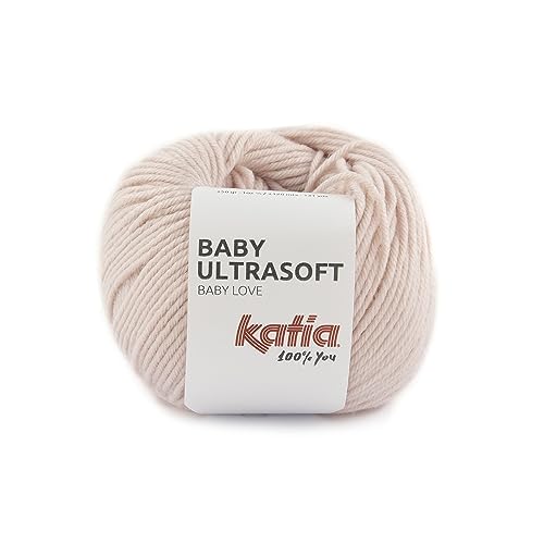 Katia Baby Ultrasoft Farbe 67, weiche, pflegeleichte Babywolle zum Stricken oder Häkeln, Wolle trocknergeeignet von Katia / theofeel