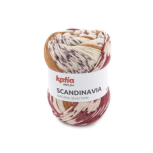 Katia Scandinavia Farbe 301, Norweger Wolle musterbildend im Norwegermuster Look, edle Wolle mit Alpaka von Katia / theofeel