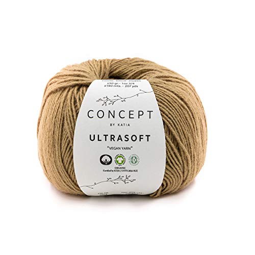 Katia Ultrasoft color 64, Bio Baumwolle zum Stricken, GOTS Zertifiziert, organische Baumwolle, Organic Cotton Garn zum Häkeln, Wolle vegan von Katia / theofeel