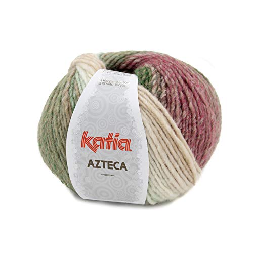 Katia Azteca Wolle mit Farbverlauf zum Stricken und Häkeln für Nadelstärke 5-5,5 mm (7875, 100 Gramm) von Katia Azteca