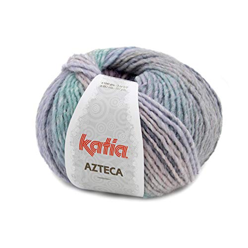 Katia Azteca Wolle mit Farbverlauf zum Stricken und Häkeln für Nadelstärke 5-5,5 mm (7878, 100 Gramm) von Katia Azteca