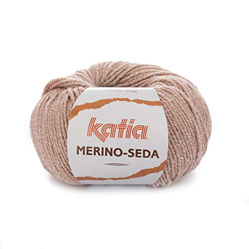 Katia Merino Seda Fb. 68 - rosa sucio, Wolle mit Seide zum Stricken und Häkeln, Nadelstärke 3,5-4 mm von Katia Merino Seda