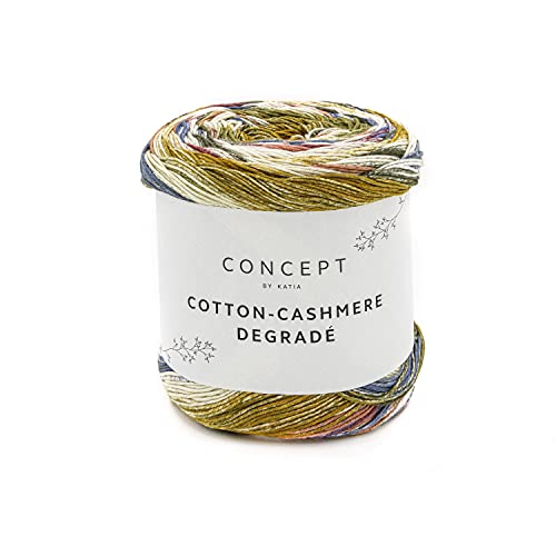 200g "Cotton-Cashmere Degradé" - Farbe: 107 - ecru-khaki-ocker-kastanienbraun - ein hochwertiges Baumwollgarn mit zartem, unverwechselbaren Hauch von Kaschmir 200g "Cotton-Cashmere Degradé" - Farbe: 107 - ecru-khaki-ocker-kastanienbraun - ein hochwertiges Baumwollgarn mit zartem, unverwechselbaren Hauch von Kaschmir von Katia