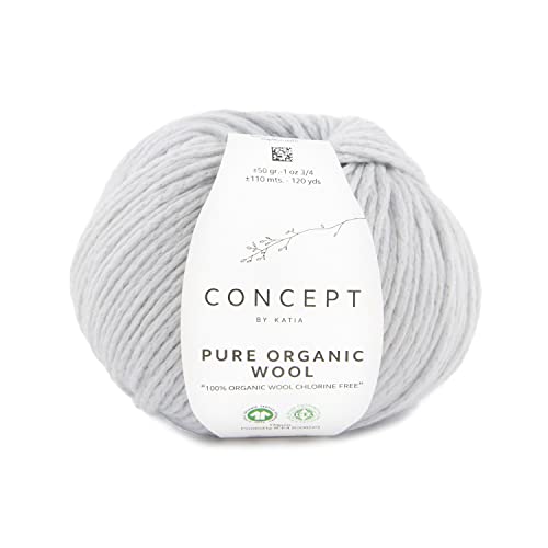 Biowolle Katia Pure Organic Wool GOTS Wolle gots zertifiziert biologische Merinowolle (60 - Telegrau) von Katia