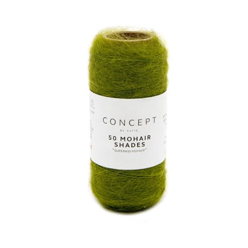 Concept Katia 20g SuperKid Mohair - Farbe: 22 - pistazien-grün - einem Premium-Garn in 50 fantastischen Farben von Fil Katia