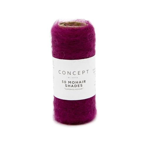 Concept Katia 20g SuperKid Mohair - Farbe: 39 - perlbrombeer - einem Premium-Garn in 50 fantastischen Farben von Katıa