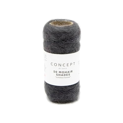 Concept Katia 20g SuperKid Mohair - Farbe: 5 - anthrazit - einem Premium-Garn in 50 fantastischen Farben von Katıa