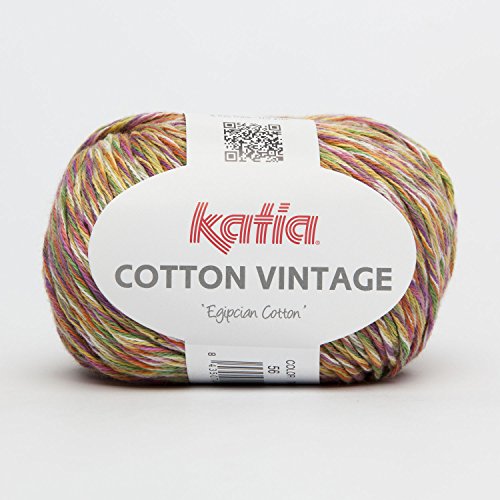 Cotton Vintage, Multicolor Baumwollgarn in multicolor hell (56) von Katia