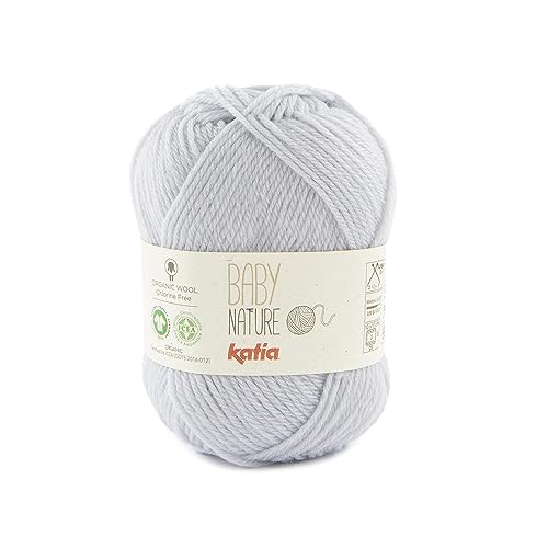 Katia Baby Nature - Farbe: Perla (123) - 25 g/ca. 110 m Wolle von Katia