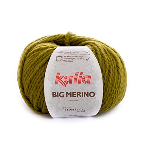 Katia Big Merino 018 green olive 100g Wolle von Katia
