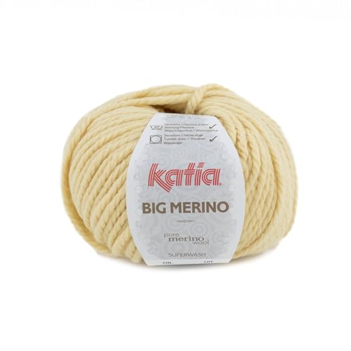 Katia Big Merino - Farbe: Crema (51) - 100 g / ca. 80 m Wolle von Katıa